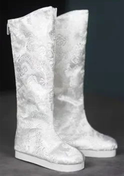 1/4 1/3 Обувь для куклы Uncle BJD, Сапоги для костюма из дамасской ткани， Снегоступы с рисунком муарового дракона