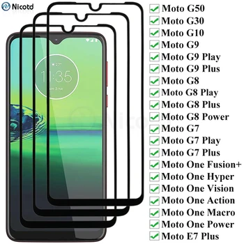 1-5 шт. Закаленное стекло Для Moto G8 G7 G9 Play Plus Power G30 G50, Защитная пленка Для экрана Moto One Hyper Action Vision Macro Fusion