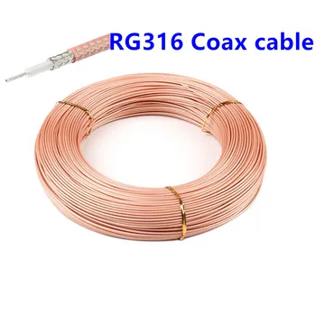 10-метровый коаксиальный кабель RG316 2,5 мм 50 Ом с низкими потерями 30 футов для обжимного разъема Быстрая доставка