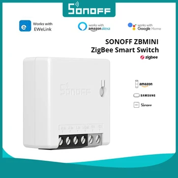 10 шт., SONOFF ZB MINI Zigbee 3.0, модуль реле Умного дома, двусторонний пульт дистанционного управления с приложением DIY, работает со Smartthing SONOFF ZB