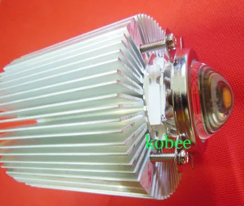 100 Вт высокомощная светодиодная лампа с радиатором радиатора 90 мм * 80 мм и объективом с отражателем, фиксированным на кронштейне