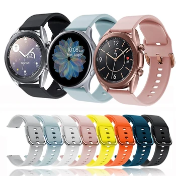 20 мм Ремешки Для Samsung Galaxy Watch Active 1/2 Ремешок Силиконовый Ремешок Для Galaxy Watch 3 41 мм Galaxy Watch 42 мм Ремешок Для Часов