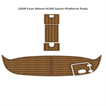 2008 Four Winns H260 Лодка для плавания на платформе из пеноматериала EVA, коврик для пола из искусственного тика
