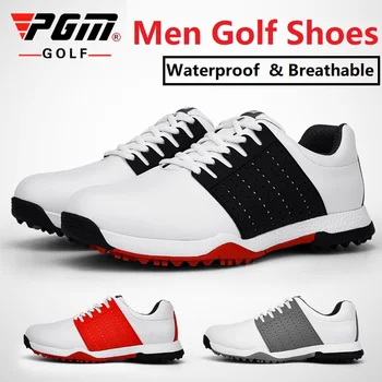 2020 Обувь для гольфа Pgm, Мужская Водонепроницаемая Дышащая Обувь для гольфа, Нескользящие Спортивные Кроссовки, Уличная Спортивная обувь для гольфа с Шипами