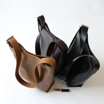 2023 Новая Высококачественная Женская сумка из натуральной кожи Большой емкости, модная женская сумка-мешок для пригородных поездок