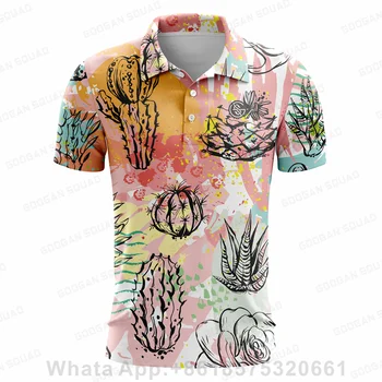 2023 Новая мужская рубашка для гольфа, летняя спортивная одежда для гольфа, футболка с коротким рукавом, быстросохнущие дышащие рубашки Поло для мужчин, одежда для гольфа