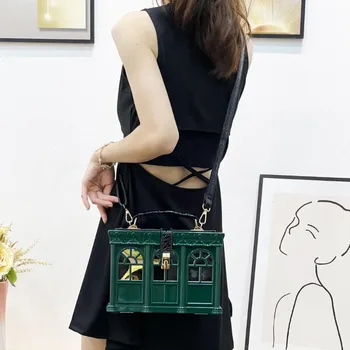 2023 Новые Кошельки и сумки для женщин, Роскошная Дизайнерская сумка через плечо, сумки с верхней ручкой в форме дома, Сумка-мессенджер