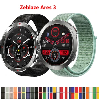 22 мм Нейлоновый Ремешок с Петлей для Zeblaze Ares 3 Pro 2 Smartwatch Сменный Браслет Спортивный Ремешок для часов Correa для Zeblaze Stratos3 Band