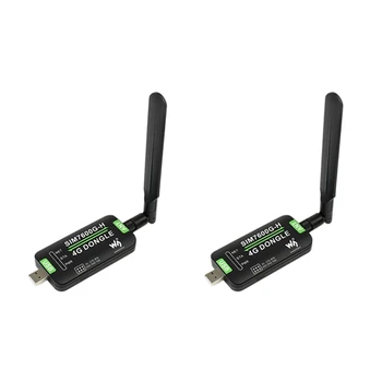 2X Модуль ключа Waveshare SIM7600G-H 4G, модуль доступа в Интернет для глобальной связи Raspberry Pi GNSS