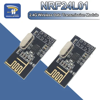 2ШТ NRF24L01 2,4 ГГц 2 Мбит/с Беспроводная Передача данных RF Модуль Приемопередатчика Плата 1,9-3,6 В Для Arduino DIY