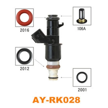 40 шт./компл. комплект для ремонта топливной форсунки, топливный фильтр, уплотнительное резиновое кольцо для honda inejctor 16450-PPA-A01 (AY-RK028)