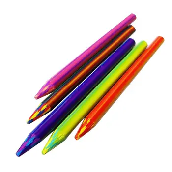 5 шт., 5,6 мм x 90 мм, Волшебный Радужный карандаш, Грифель для художественного Эскиза, Цветной Грифель для рисования, Школьные Канцелярские принадлежности