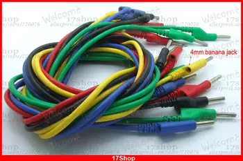 5 шт. Высоковольтный кабель, высококачественные силиконовые кабели, тест на 4 мм разъем типа 