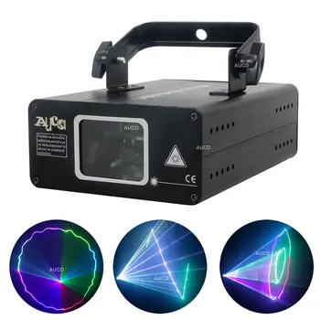 500 МВт RGB Красочный DMX Луч Музыкальный Световой Проектор Сценический Звуковой Активированный Сканирующий Лазерный эффект Диско DJ Home Party Сканер Освещения