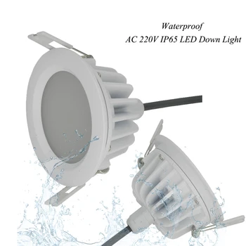 (6 шт./лот) Новое поступление, 15 Вт, Водонепроницаемый IP65, светодиодный светильник с регулируемой яркостью, COB15W, светодиодный точечный светильник, светодиодный потолочный светильник для ванной комнаты