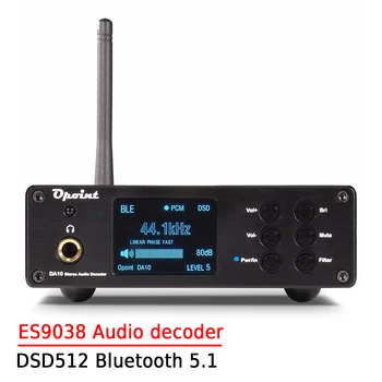 AMXEKR Двухъядерный аудио Декодер ES9038 DAC Для Воспроизведения в Ухе Цифровой Hifi Fever USB Hard Solution DSD512 Bluetooth 5.1