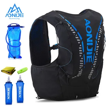 AONIJIE C962 12-литровый Рюкзак для гидратации, Усовершенствованная сумка для кожи, Жилет, Мягкая Фляжка для мочевого пузыря, профессиональная сумка для бега 500 мл