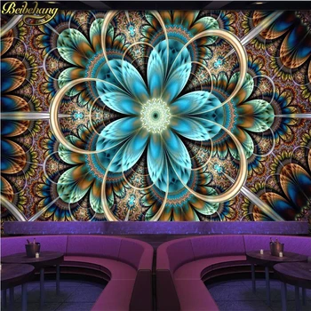beibehang custom Красивый цветочный бар KTV 3D фотообои Обои ТВ Фон Настенные фрески обои для пола гостиной