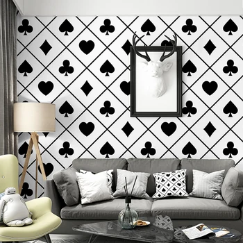 beibehang papel de parede 3D черно-белые геометрические обои в рулоне, настенное покрытие, квадратные обои для стен, трехмерная гостиная