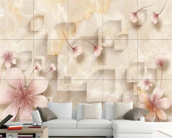 Beibehang Papel de parede обои на заказ цветочный камень, 3D фотообои фреска спальня гостиная ТВ стена 3D обои