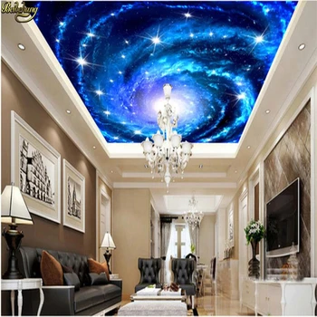 beibehang papel de parede Пользовательские фотообои фэнтези галактика супер большое небо зенит фреска гостиная ТВ стена 3D обои