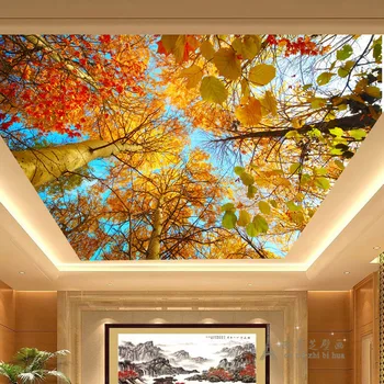 beibehang обои с позолотой в виде природных пейзажей бизнес-залы, вестибюль отеля, потолок, гостиная, спальня, фрески papel de parede