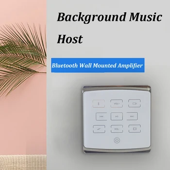 Bluetooth-усилитель Аудио, настенный усилитель мощности, мини-усилитель с USB/TF / AUX / Поддержкой от 2 до 4 динамиков