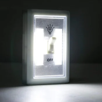 COB LED Light Беспроводной светодиодный ночник, Магнитная лампа на батарейках, Супер Яркий Настенный светильник, Портативный ночник, Прикроватное освещение в спальне
