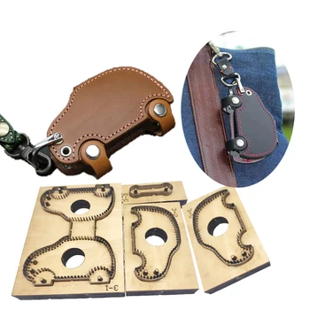 DIY leather craft автомобильный брелок для ключей, сумка для высечки, форма для ножей, металлический выдолбленный перфоратор, лезвие 95x58 мм
