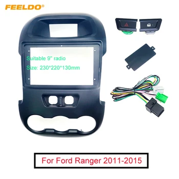 FEELDO 2 шт. Автомобильный Радиоприемник Auido 2Din, Переходная Рамка Для Ford Ranger 2011-2015, 9 