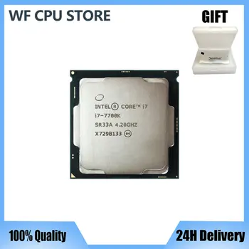 Intel Core i7-7700K i7 7700K Четырехъядерный восьмипоточный процессор с частотой 4,2 ГГц, 8M 91W LGA 1151