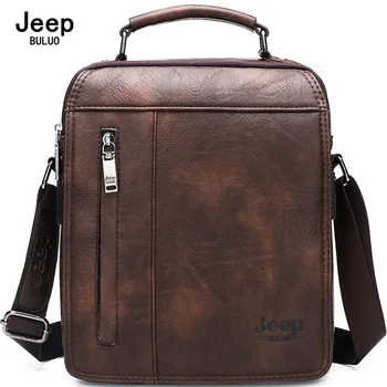JEEP BULUO, Новинка, Роскошная брендовая мужская сумка-мессенджер, высококачественные модные сумки через плечо Большой емкости для 9,7-дюймового iPad