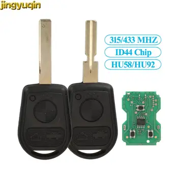 Jingyuqin Пульт дистанционного управления Автомобильным ключом 315/433 МГц ID44 PCF7935 Для BMW E31 E32 E34 E36 E38 E39 E46 Z3 3 Кнопки HU58/92 Вторичный рынок