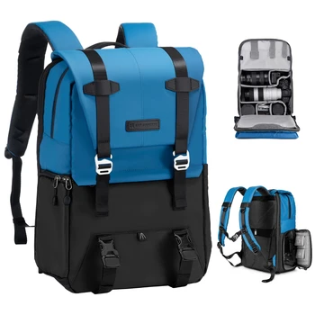 K & F Concept 20L Рюкзак для фотосъемки, легкие сумки для фотоаппаратов, чехол для фотоаппарата Большой емкости с дождевиком для 15,6-дюймового ноутбука