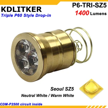 KDLITKER Тройной Сеульский SZ5 1400 люмен с высоким CRI светодиодным вставным модулем (диаметр 26,5 мм)