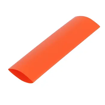 Keszoox Аккумуляторная пленка ПВХ термоусадочная трубка плоской ширины 17 мм для блоков питания AAA длиной 5 м Оранжевого цвета