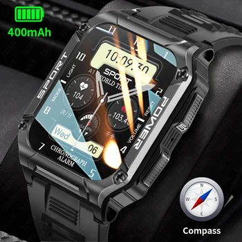 LIGE Уличный Компас Смарт-часы Мужские Bluetooth-браслет для вызова IP68 Водонепроницаемые Спортивные часы для фитнеса, Сердечный ритм, Женские Умные Часы