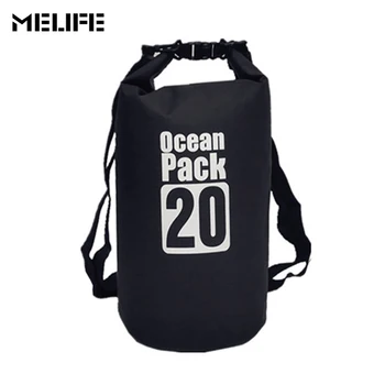 MELIFE 20L Компрессионная сумка для хранения на открытом воздухе для Дайвинга, Водонепроницаемая Сухая сумка Для занятий спортом, Каякингом, Греблей на каноэ, Сумка для плавания, Океанский пакет, Сумка