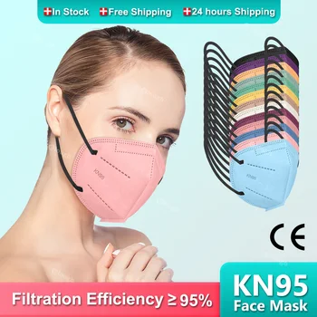Morandi KN95 маска ffp2 mascarillas fpp2 одобренная гомологами fpp2 черная kn95 сертифицированная многоразовая маска для лица fp2 masque ffp2 mask