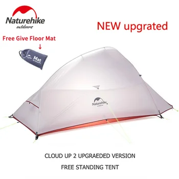 Naturehike Cloud Up Серия 123 Модернизированная Палатка для кемпинга, Водонепроницаемая Походная палатка 20D 210T, Нейлоновая походная палатка с бесплатным ковриком