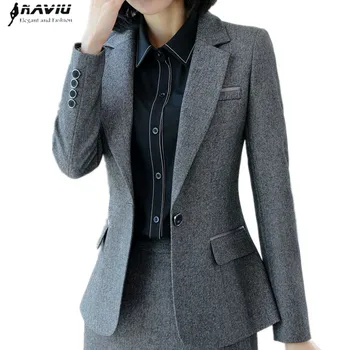 Naviu Элегантные модные высококачественные женские блейзеры и куртки, офисная женская официальная верхняя одежда, рабочие топы