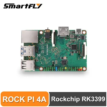 ROCK PI 4A V1.4 Rockchip RK3399 ARM Cortex шестиядерный SBC/одноплатный компьютер, Совместимый с официальным дисплеем Raspberry Pi