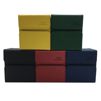 TCG Deck Case для Magic/YuGiOh Card Box Держатель для настольной игры Containe Satin Tower Dec Box: 100 + черный, красный, синий, зеленый, желтый