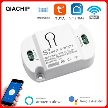 Tuya WiFi Smart Switch приложение Беспроводной контроллер Универсальный таймер отключения Умная работа со светодиодным выключателем Alexa Аксессуары