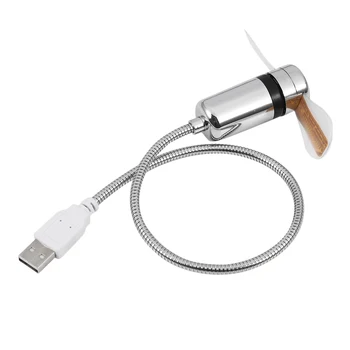 USB-вентиляторы, мини-дисплей времени и температуры, Креативный подарок со светодиодной подсветкой, классный гаджет для портативного компьютера
