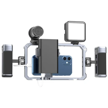 VIJIM Ulanzi Универсальный Смартфон Video Rig Телефонная Клетка с Рукояткой для Мобильного телефона iPhone 14/14 Pro /14 Pro Max Android