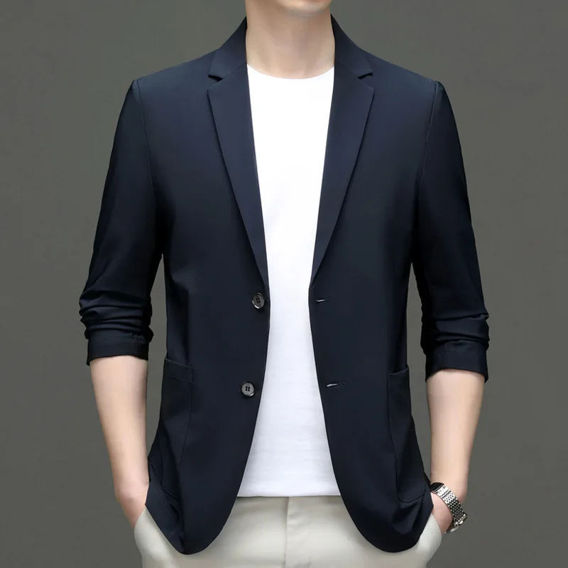 5798-2023 мужская новая корейская модная профессиональная куртка для бизнеса и отдыха, костюм роскошного стиля