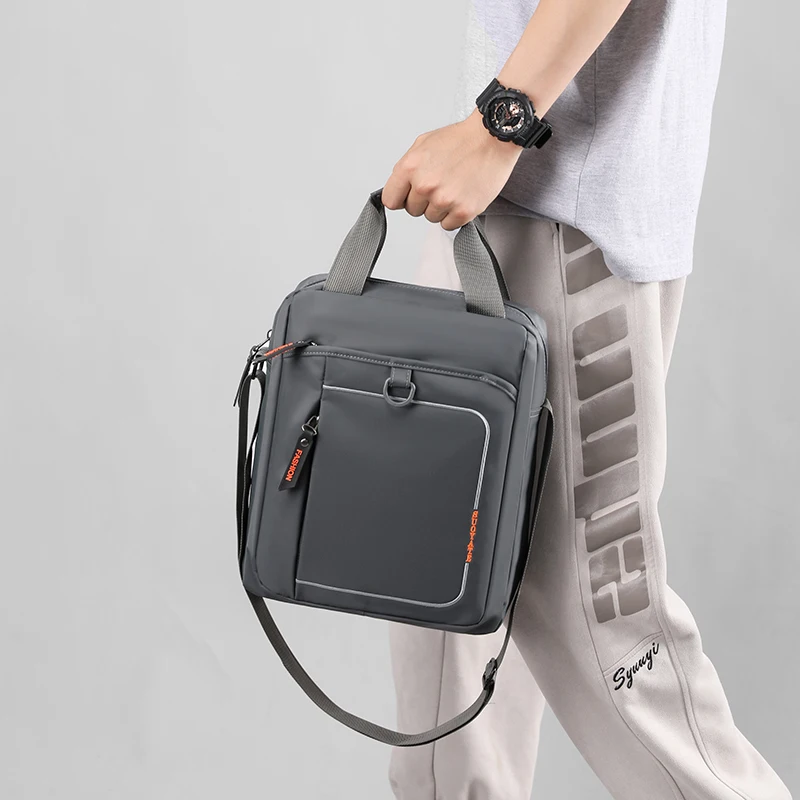 Сумка-портфель, новые деловые сумки на плечо, подходящая нейлоновая мужская сумка через плечо, мужская сумка-мессенджер для мальчиков, дорожная мужская Для
