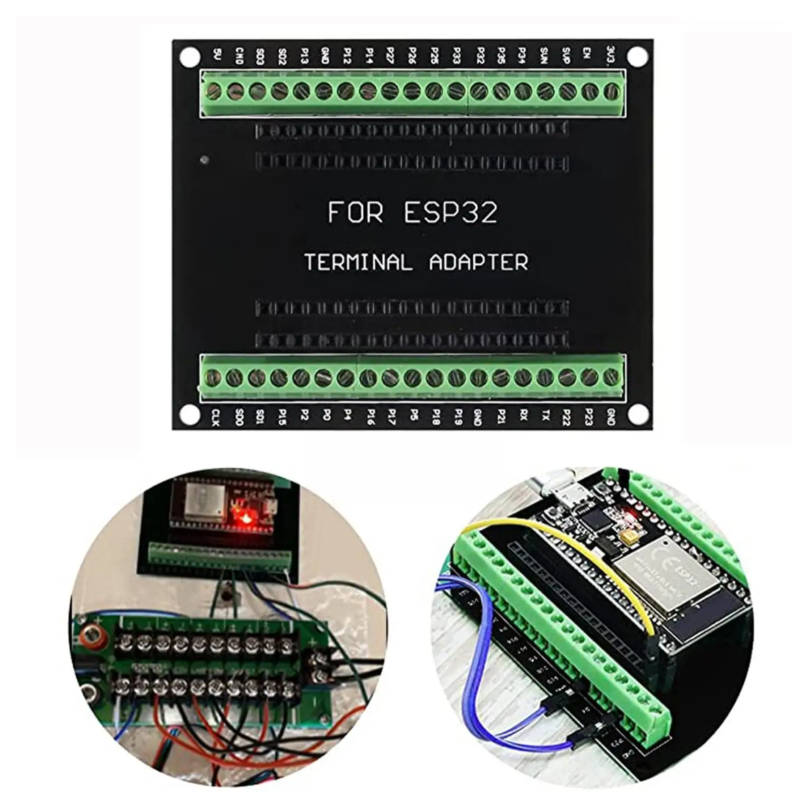 Распределительная плата ESP32 для Arduino GPIO 1 в 2 Совместима с 38 контактами ESP32S ESP32 Development Board 2,4 ГГц Двухъядерный Z4C4