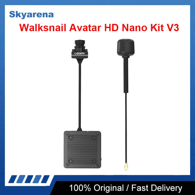 Caddx Walksnail Avatar HD Nano Kit V3 (с кабелем длиной 14 см) 1080P/60 кадров в секунду 4: 3 встроенный сенсор 32G память 500 МВт